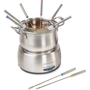 image:imageNostalgia Electric Fondue Party Set  10 oz Melting Pot 4 Roasting Forks amp Detachable Serving Tray  Melted Cheese Chocolate or Dessert  Perfect for Gifts Parties Date Night  BlackStainless