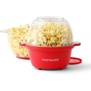 image:imageNostalgia Electric Stirring Popcorn Maker  2 Qt Capacity  Large DualPurpose Lid amp Serving Bowl  Great for Gifts Movie Nights amp Snacks  AquaRed