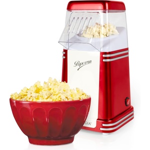 image:imageNostalgia HotAir Electric Popcorn Maker 8 Cups Healthy Oil Free Popcorn with Measuring Scoop Retro RedRed