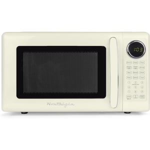image:imageNostalgia Modern Retro Compact Countertop Microwave Oven  07 Cu Ft  700Watts with LED Digital Display  Child Lock  Easy Clean Interior  LavenderIvory
