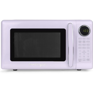 image:imageNostalgia Modern Retro Compact Countertop Microwave Oven  07 Cu Ft  700Watts with LED Digital Display  Child Lock  Easy Clean Interior  LavenderLavender