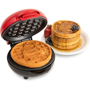 image:imageNostalgia MyMini Personal Electric Santa Waffle Maker Holiday Themed 5Inch Cooking Surface Hash browns French Toast Grilled Cheese Quesadilla Brownies Cookies Red