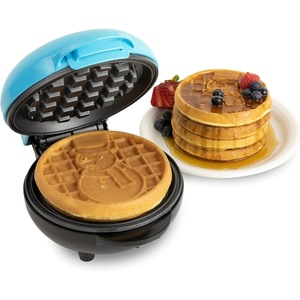 image:imageNostalgia MyMini Personal Electric Waffle Maker 5Inch Cooking Surface Hash browns French Toast Grilled Cheese Quesadilla Brownies Cookies AquaSnowman