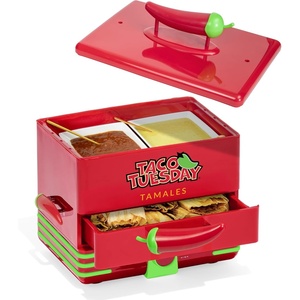 image:imageNostalgia Oscar Mayer DinerStyle Hot Dog Steamer and Bun Warmer 8 Hot Dog and 4 Bun Capacity Steam Bratwursts Sausages Vegetables Fish Dumplings YellowTamale Steamer