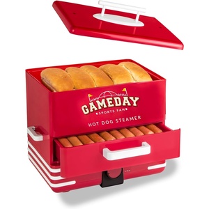 image:imageNostalgia Oscar Mayer DinerStyle Hot Dog Steamer and Bun Warmer 8 Hot Dog and 4 Bun Capacity Steam Bratwursts Sausages Vegetables Fish Dumplings YellowGameday Steamer