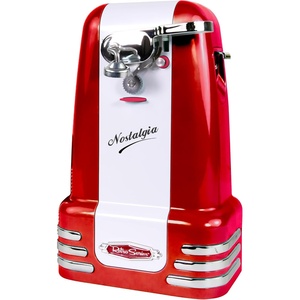 image:imageNostalgia Retro Electric Can Opener for Kitchen with Magnetic Lid Remover Knife Sharpener and Soda or Beer Bottle Opener RedRed
