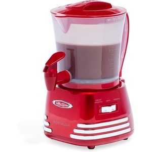 image:imageNostalgia Retro Frother and Hot Chocolate Maker and Dispenser 32 Oz for Coffees Lattes Cappuccinos RedMetallic Red