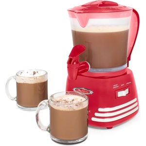 image:imageNostalgia Retro Frother and Hot Chocolate Maker and Dispenser 32 Oz for Coffees Lattes Cappuccinos RedRed