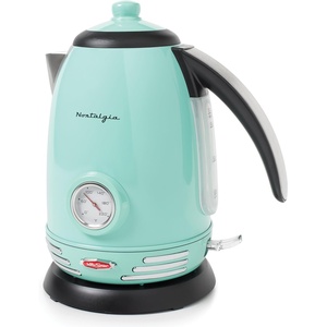 image:imageNostalgia Retro Stainless Steel Electric Tea And Water Kettle PinkAqua Original