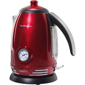 image:imageNostalgia Retro Stainless Steel Electric Tea And Water Kettle PinkRed Original