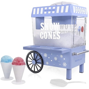 image:imageNostalgia Snow Cone Machine  Retro TableTop 8 Oz Snow Cone Maker Makes 20 ICY Treats Countertop Slushie Machine Includes 2 Reusable Plastic Cups amp Ice ScoopVintage BlueBlue