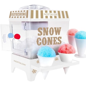image:imageNostalgia Snow Cone Machine  Retro TableTop 8 Oz Snow Cone Maker Makes 20 ICY Treats Countertop Slushie Machine Includes 2 Reusable Plastic Cups amp Ice ScoopVintage BlueWhite