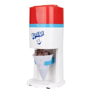 image:imageNostalgia Snow Cone Machine With 1 Reusable Plastic Cup amp Dual Ice Molds Retro TableTop Shaved Ice Maker with Stainless Steel Blades for Fluffy Ice Slushie Machine for Fun Gatherings White amp GreenRed White