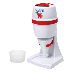 image:imageNostalgia Snow Cone Machine With 1 Reusable Plastic Cup amp Dual Ice Molds Retro TableTop Shaved Ice Maker with Stainless Steel Blades for Fluffy Ice Slushie Machine for Fun Gatherings White amp GreenKoolAid