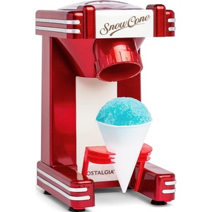 image:imageNostalgia Snow Cone Shaved Ice Machine  Makes 20 Icy Treats  Includes 1 Reusable Plastic Cup  Retro RedRed