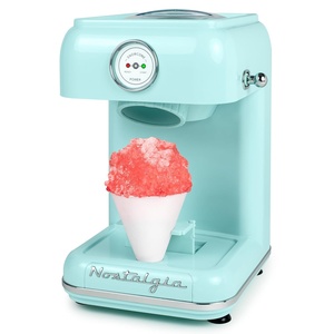 image:imageNostalgia Snow Cone Shaved Ice Machine  Retro TableTop Slushie Machine  Includes 1 Reusable Plastic Cup  AquaAqua Retro