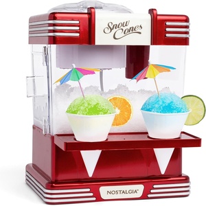 image:imageNostalgia Snow Cone Shaved Ice Machine  Retro TableTop Slushie Machine Makes 20 Icy Treats  Includes 2 Reusable Plastic Cups amp Ice Scoop  Retro Red