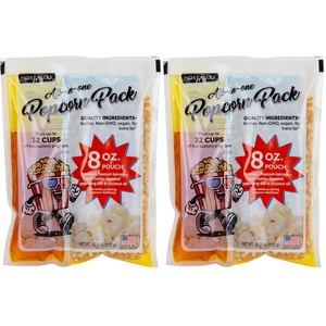 image:imageNostalgia Theater Popcorn Bulk Pack  24 Packets of 4 oz Kernels Seasoning Salt amp Butter Flavored Oil  Use with Kettles amp Air Poppers  Movie Night SuppliesPack of 48  8 Oz