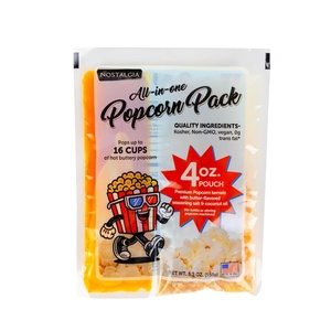 image:imageNostalgia Theater Popcorn Bulk Pack  24 Packets of 4 oz Kernels Seasoning Salt amp Butter Flavored Oil  Use with Kettles amp Air Poppers  Movie Night Supplies4 Ounce Pack of 24