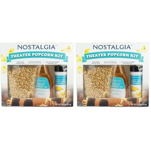 image:imageNostalgia Theater Popcorn Bulk Pack  24 Packets of 4 oz Kernels Seasoning Salt amp Butter Flavored Oil  Use with Kettles amp Air Poppers  Movie Night Supplies16 Oz Pack of 2