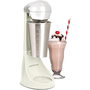image:imageNostalgia TwoSpeed Electric Milkshake Maker and Drink Mixer Includes 16Ounce Stainless Steel Mixing Cup amp Rod Jade GreenCream