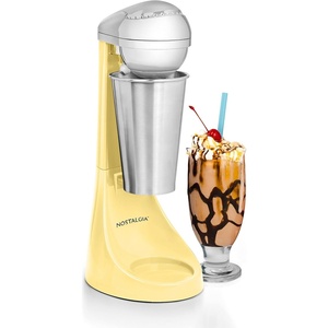 image:imageNostalgia TwoSpeed Electric Milkshake Maker and Drink Mixer Includes 16Ounce Stainless Steel Mixing Cup amp Rod Jade GreenYellow