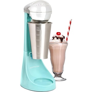image:imageNostalgia TwoSpeed Electric Milkshake Maker and Drink Mixer Includes 16Ounce Stainless Steel Mixing Cup and Rod PinkAqua