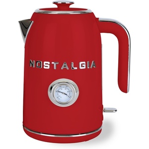 image:imageRetro 17L Electric Kettle Stainless Steel 1500W Fast Boil CreamRed