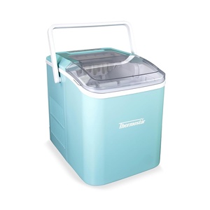 image:imageThermostar Automatic SelfCleaning Portable Electric Countertop Ice Maker Machine with Handle 26 Pounds in 24 Hours with Ice Scoop and Basket Perfect for Water Bottles Mixed Drinks Parties AquaAqua