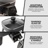 image:imageHomeCraft 7Inch Electric NonStick Skillet Adjustable Temperature Control CoolTouch Handle with Tempered Glass Lid Perfect For Healthy Keto amp LowCarb Diets Rice Bowls amp Eggs