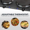 image:imageHomeCraft HCSB75BK Portable Countertop Single Burner Hot Plate Electric Cooktop 750 Watts Adjustable Temperature Control BlackCountertop Double Burner