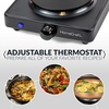 image:imageHomeCraft HCSB75BK Portable Countertop Single Burner Hot Plate Electric Cooktop 750 Watts Adjustable Temperature Control BlackCountertop Single Burner