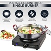image:imageHomeCraft HCSB75BK Portable Countertop Single Burner Hot Plate Electric Cooktop 750 Watts Adjustable Temperature Control BlackCountertop Single Burner