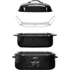image:imageHomeCraft HCTSC15SS Stainless Steel 3Station 15Quart Oval Slow Cooker Buffet with Lid amp Spoon Rest Adjustable Heat Control Perfect for Parties Holidays FamiliesCountertop Oven Roaster
