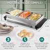image:imageHomeCraft HCTSC15SS Stainless Steel 3Station 15Quart Oval Slow Cooker Buffet with Lid amp Spoon Rest Adjustable Heat Control Perfect for Parties Holidays Families15Quart Stainless Steel Buffet Cooker