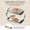 image:imageHomeCraft HCTSC15SS Stainless Steel 3Station 15Quart Oval Slow Cooker Buffet with Lid amp Spoon Rest Adjustable Heat Control Perfect for Parties Holidays Families15Quart Stainless Steel Buffet Cooker