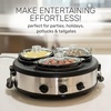 image:imageHomeCraft HCTSC15SS Stainless Steel 3Station 15Quart Oval Slow Cooker Buffet with Lid amp Spoon Rest Adjustable Heat Control Perfect for Parties Holidays Families15Quart Round Buffet Cooker