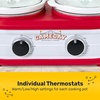 image:imageNostalgia Game Day 4Quart Kickin Keg Slow Cooker with Lid and Ladle LongLasting Ceramic Material and KegLike Appearance Cooks Chicken Wings Meatballs Chilli Cheese Soup Stews and More25 Qt Slow Cooker