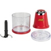 image:imageNostalgia Taco Tuesday 2Speed Chopper Perfect For Salsa Guacamole Dip Sauces Hummus Stainless Steel Blades 2Cup Capacity Red