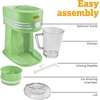 image:imageNostalgia Taco Tuesday Frozen Drink Maker and Margarita Machine for Home  40Ounce Slushy Maker with Stainless Steel Flow Spout  Easy to Clean and Double Insulated  Lime GreenLime Green