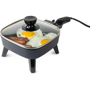 image:imageHomeCraft 7Inch Electric NonStick Skillet Adjustable Temperature Control CoolTouch Handle with Tempered Glass Lid Perfect For Healthy Keto amp LowCarb Diets Rice Bowls amp Eggs