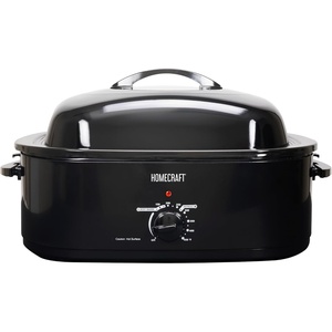 image:imageHomeCraft HCTSC15SS Stainless Steel 3Station 15Quart Oval Slow Cooker Buffet with Lid amp Spoon Rest Adjustable Heat Control Perfect for Parties Holidays FamiliesCountertop Oven Roaster