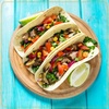 image:imageTaco Tuesday Complete Taco Serving Set with Tortilla Warmer Salsa Bowls Shell Holders and Mortar and Pestle  9Piece Set  Red Yellow and GreenTaco Holder Set