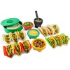 image:imageTaco Tuesday Complete Taco Serving Set with Tortilla Warmer Salsa Bowls Shell Holders and Mortar and Pestle  9Piece Set  Red Yellow and GreenTaco Holder Set