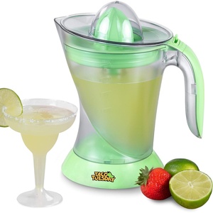 image:imageNostalgia Taco Tuesday Electric Citrus Juicer Machine and Pitcher  Includes Margarita Salt and Rimmer Set and Four 8 oz Glasses  32 oz  Green