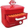 image:imageNostalgia Diner Style Hot Dog Steamer  8 Hot Dog and 4 Bun Capacity  Perfect for Breakfast Sausages Brats Vegetables or Fish  RedRed