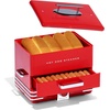 image:imageNostalgia Diner Style Hot Dog Steamer  8 Hot Dog and 4 Bun Capacity  Perfect for Breakfast Sausages Brats Vegetables or Fish  RedRed