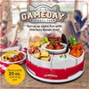 image:imageNostalgia Gameday Heated Slow Cooker and Lazy Susan Serving Set for Parties Fondue Pot for Dips and Nachos RedWhiteLazy Susan Gameday