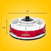 image:imageNostalgia Gameday Heated Slow Cooker and Lazy Susan Serving Set for Parties Fondue Pot for Dips and Nachos RedWhiteLazy Susan Gameday