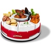 image:imageNostalgia Gameday Heated Slow Cooker and Lazy Susan Serving Set for Parties Fondue Pot for Dips and Nachos RedWhiteLazy Susan Gameday